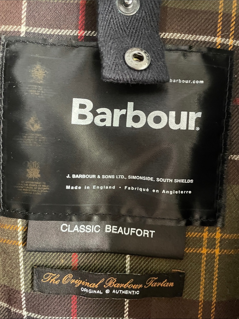 Barbour Olive Green Classic Beaufort Field Jacket with Warm Pile Lining - Picture 2 of 14
